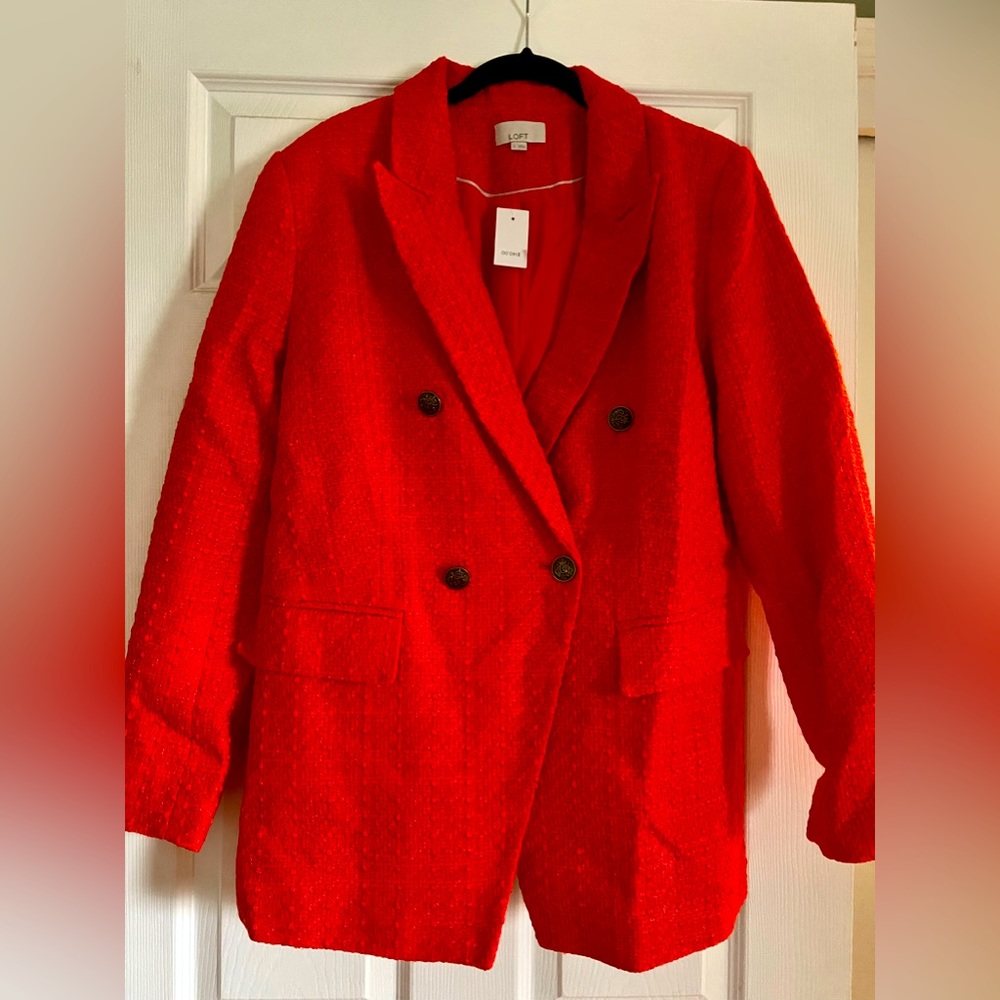 LOfT size 12 tweed blazer